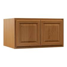 Swing arm stools are great seating option for tiny kitchen: Hampton Bay Hampton Assembled 36x18x24 In Above Refrigerator Deep Wall Bridge Kitchen Cabinet In Medium Oak Yahoo Shopping