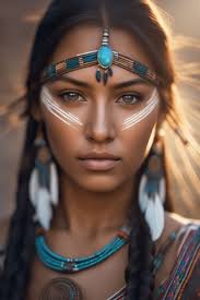 native american dess with face paint