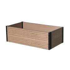 Simply insert side boards with a thickness between 11/16 inches to 1 foot into the corner mounts. Everbloom 45 X 24 Premium Steel Composite Raised Garden Bed At Menards