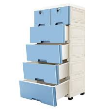 standing plastic cabinet with 6 drawers