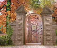 Wooden Garden Gate Wood Gate Wrought