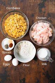 Ingredients For Popcorn Chicken gambar png