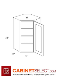 Cnc Cabinetry Luxor White Corner Wall Cabinet 23 875w X 36h