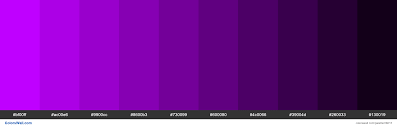 The cmyk color codes, used in printers, are c:44 m:100 y:0 k:0. Shades Of Electric Purple Color Bf00ff Hex Hex Colors Purple Color Color