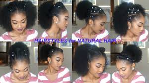 Having short hair creates the appearance of thicker hair and there are many types of hairstyles to choose from. More Quick Easy Hairstyles For Short Medium Long Natural Hair Part 3 Disisreyrey Youtube