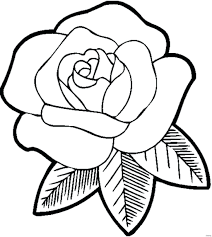 Tổng hợp các bức tranh tô màu hoa hồng đẹp nhất dành cho bé | Rose coloring  pages, Printable flower coloring pages, Easy coloring pages