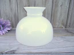 Antique Milk Glass Lamp Shade Parlor