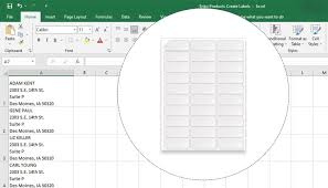 how to print labels from excel excel