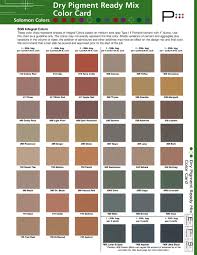 Ready Mix Concrete Color Chart Best Picture Of Chart