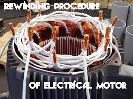 electrical motor rewinding process