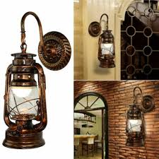 Vintage Lantern Wall Lamp Antique