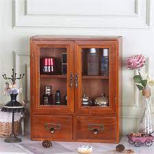 Small Desktop Wooden Storage Cabinet