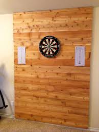 Dart Board With Accent Wall For The