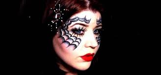 black widow mask with makeup