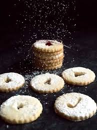 Here are some austrian linzer cookies with a red preserve filling that seem perfectly suited for. Traditional Austrian Linzer Cookies Pudge Factor