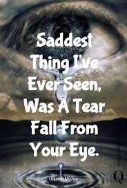 tear fall from your eye