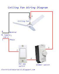 Wiring Ceiling Fan With Switch Dimmer