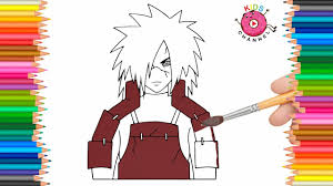 We present you our collection of desktop wallpaper theme: How To Draw Uchiha Madara Kakashi Coloring Page Coloring Book Colors Kids Channel Youtube