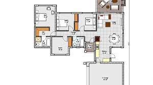 Four Bedroom House Plans Drawing For