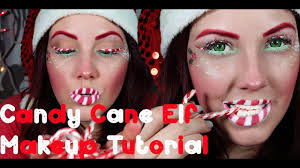 candy cane elf makeup tutorial merry
