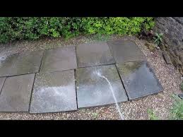 remove dried cement from paving slabs