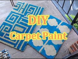 how to paint any carpet simple fast
