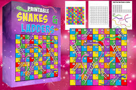 printable snakes and ladders game for