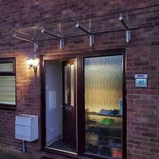 Contemporary Glass Door Canopy T1