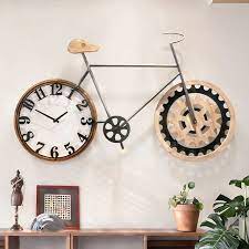 Wall Clock In Bike Shape Charmydecor