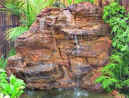 Large Garden Vertical Rock Waterfalls