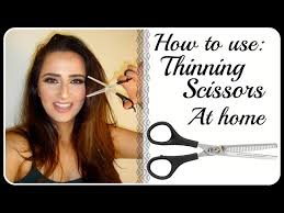 use thinning scissors to remove weight