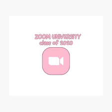 My experience with having app icons. Zoom University Pink Poster By Izmcdade Redbubble