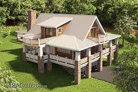 Adorable Hillside Cottage House Plans