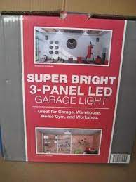 3 panel led garage adjule light 2