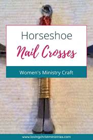 how to make a horseshoe nail cross