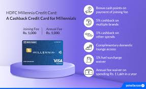 hdfc millennia credit card features