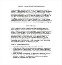 Finance officer job description guide. 7 Financial Advisor Job Description Templates Free Sample Example Format Download Free Premium Templates