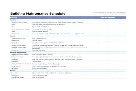 Building Maintenance Schedule Excel Template Resize 2 C Practicable