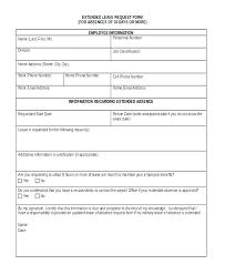Leave Application Form Template Davidhdz Co