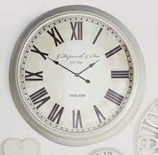 extra large cream wall clock from