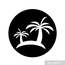 Wall Mural Palm Tree Icon Ilration