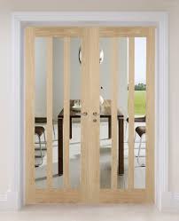 oak aston clear glass internal door
