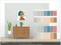 Sims Resource Simple Pastel Color Wall