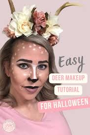 deer makeup for halloween diy antler