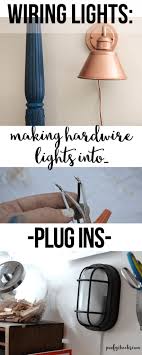 turn hardwired lights into plug in