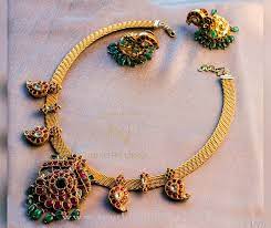 south indian style antique necklace