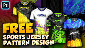 free sports jersey pattern design free