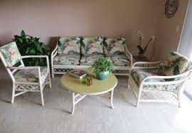 Vintage Rattan Bamboo Furniture Set 4