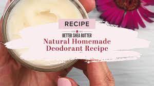 natural homemade deodorant recipe a