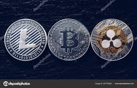 Bitcoin Litecoin Ripple Coins Currency Finance Money Graph